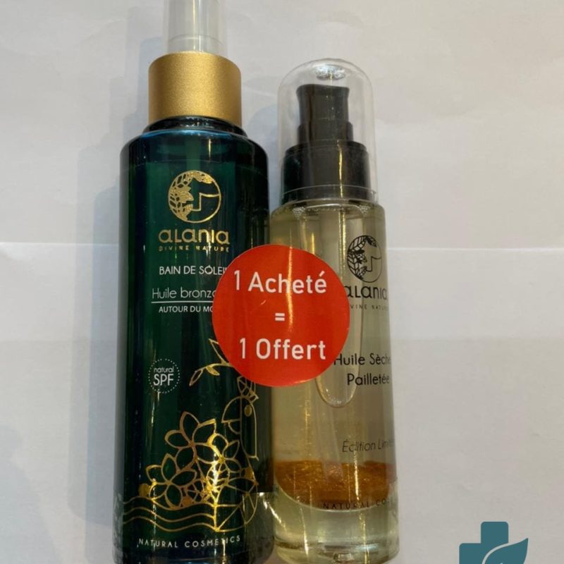 ALANIA HUILE BRONZANTE NEROLI 150ML+ALANIA HUILE SECHES PAILLETÉ 60 ML gratuit