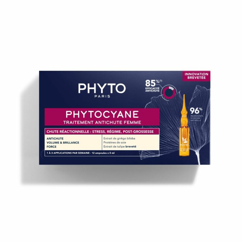 PHYTOCYANE TRAITEMENT ANTICHUTE REACTIONNELLE FEMME 12X5ML