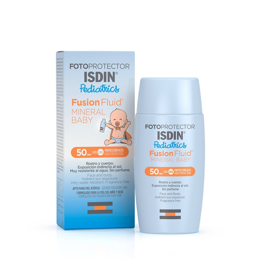 ISDIN Photoprotection Ecran Solaire Fusion Fluid Mineral Baby SPF 50+ 50ML