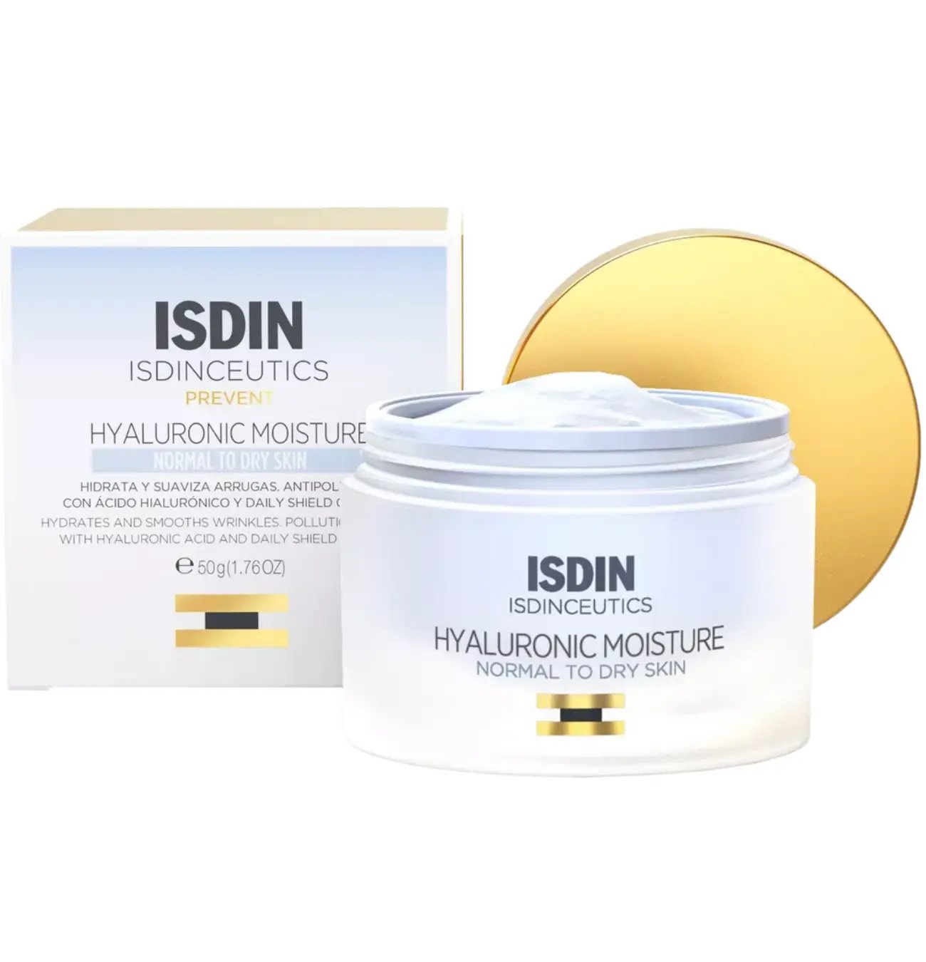ISDINCEUTICS Crème de Jour Hyaluronic Moisture Peaux Normales à Sèches - 50gr