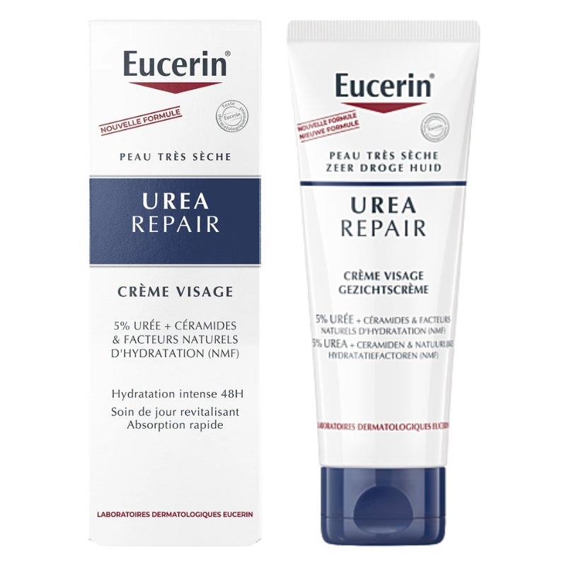 EUCERIN Urea Repair Creme Visage Peau Seche 50ML