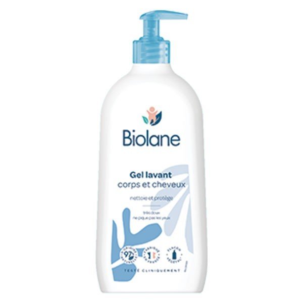 BIOLANE Gel Corps et Cheveux 2 en 1 750ML