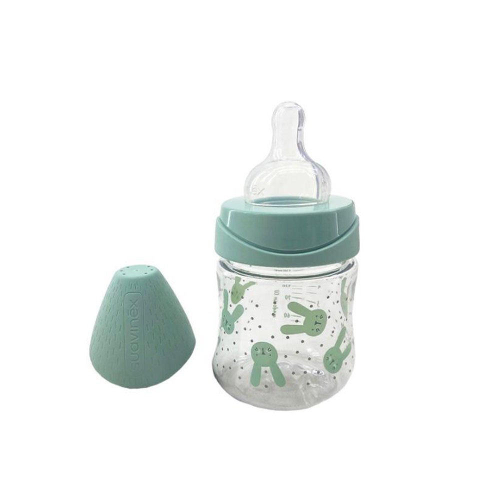 SUAVINEX Biberon en Verre Débit Lent 120ML Vert