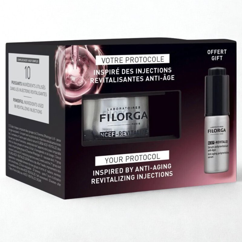 FILORGA Coffret Creme Ncef-revitalize+serum Ncef-revitalize Anti Age 5ML (offert) – Image 2
