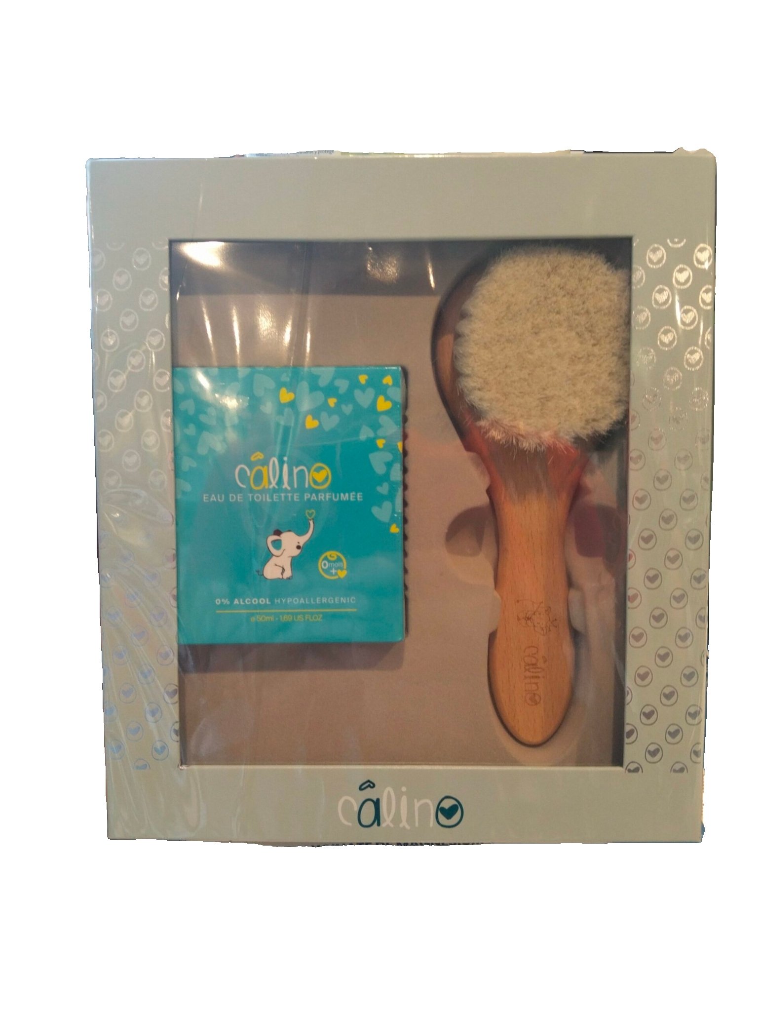 CALINO Coffret Eau de Toilette Parfumee 50ML + Brosse Bebe Cheveux