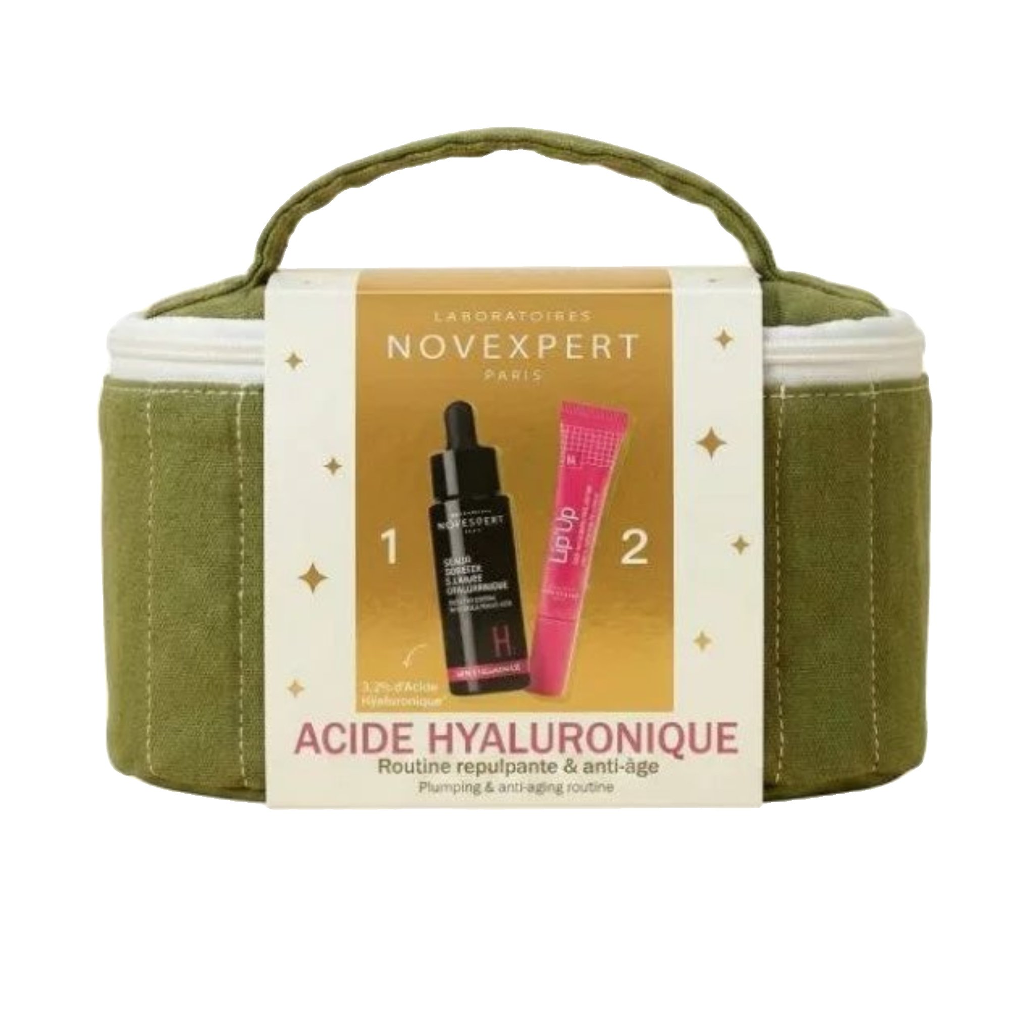 NOVEXPERT Coffret Sérum Booster à L'acide Hyaluronique +lip Up Soin Levres Repulpant Offert